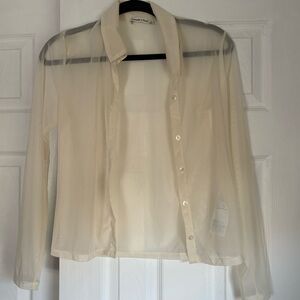 Abercrombie Sheer Button Down